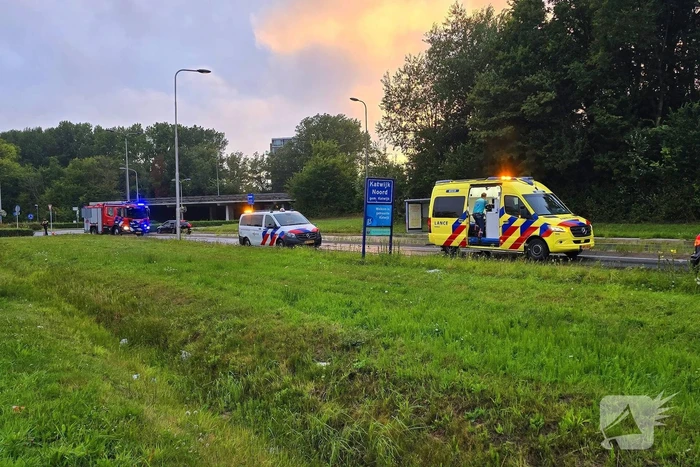 Auto uit de bocht bij ongeval