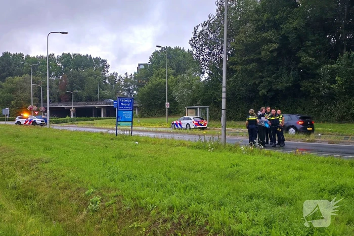 Auto uit de bocht bij ongeval