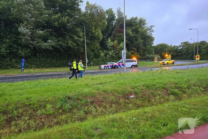 Auto uit de bocht bij ongeval