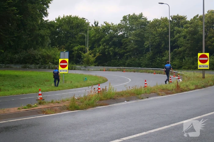 Auto uit de bocht bij ongeval