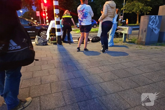 Ongeval tussen auto en scootmobiel