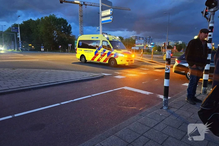 Ongeval tussen auto en scootmobiel