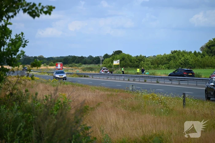 Geen brand bij ongeval maar wel schade