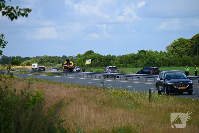 Geen brand bij ongeval maar wel schade