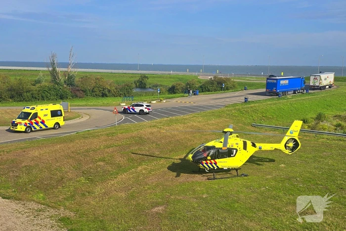 Traumahelikopter ingezet na fietsongeval