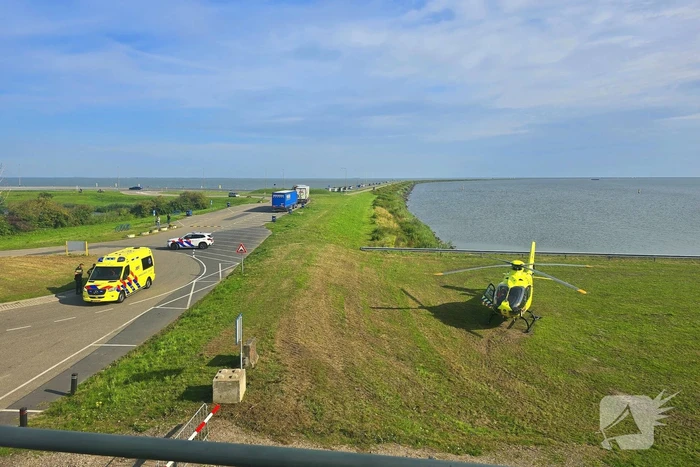 Traumahelikopter ingezet na fietsongeval