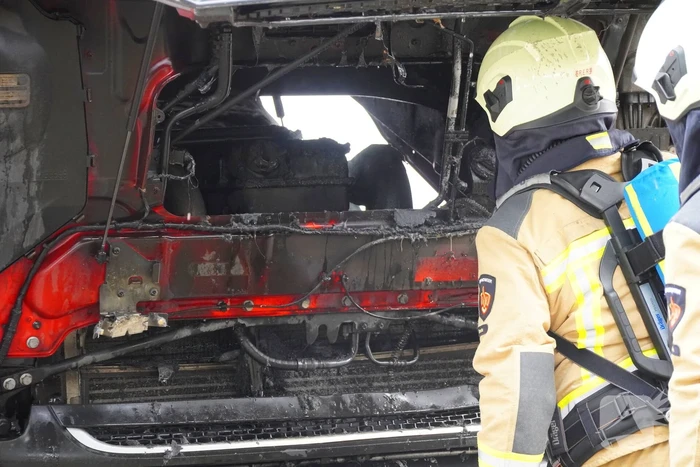 Brand in vrachtwagen snel aangepakt