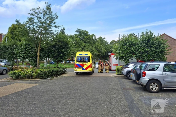 Auto botst tegen winkelpui