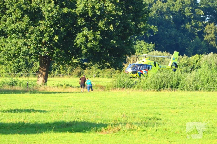 Traumateam ingezet bij noodsituatie in weiland