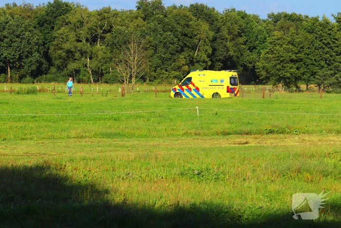 Traumateam ingezet bij noodsituatie in weiland