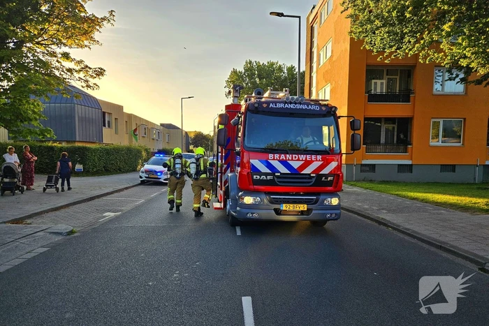 Brandweerinzet om vuur te bestrijden