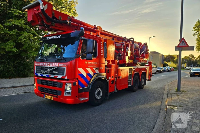 Brandweerinzet om vuur te bestrijden