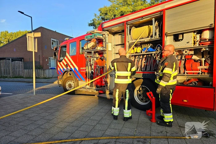 Brandweerinzet om vuur te bestrijden