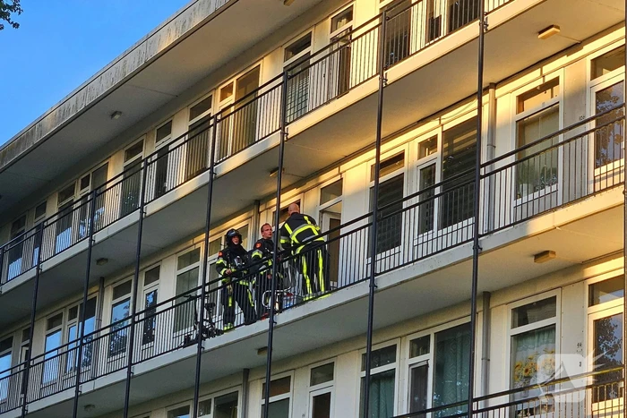 Brandweerinzet om vuur te bestrijden