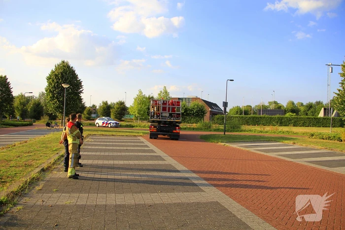Brand in berm leidt tot rookontwikkeling