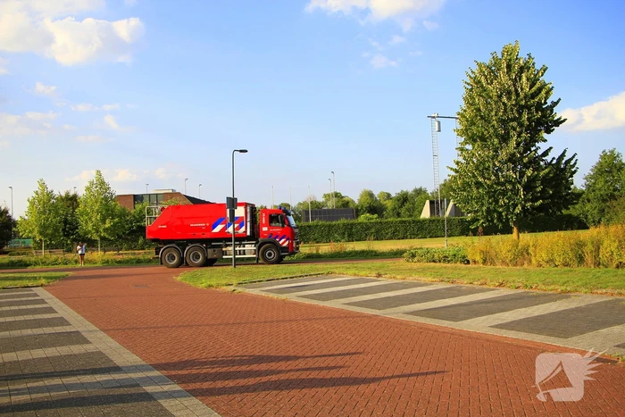 Brand in berm leidt tot rookontwikkeling