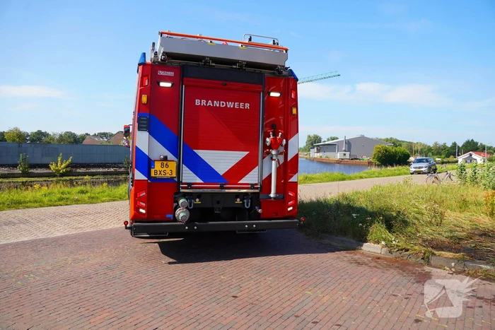 Brandweerinzet bij grasbrand