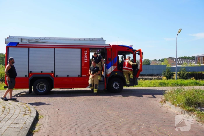 Brandweerinzet bij grasbrand