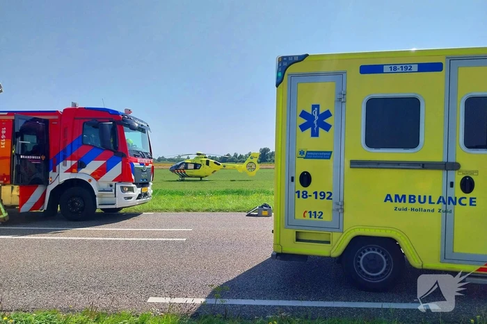 Traumahelikopter ingezet bij verkeersongeval