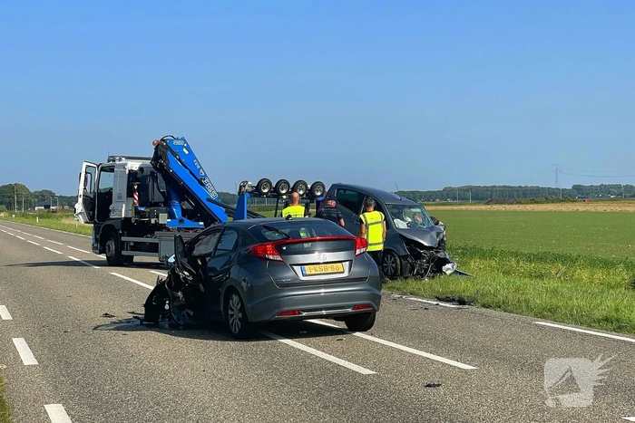 Traumahelikopter ingezet bij verkeersongeval