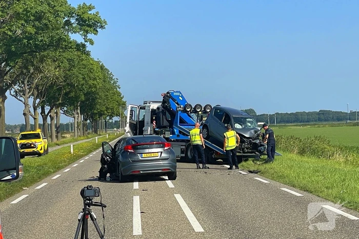 Traumahelikopter ingezet bij verkeersongeval