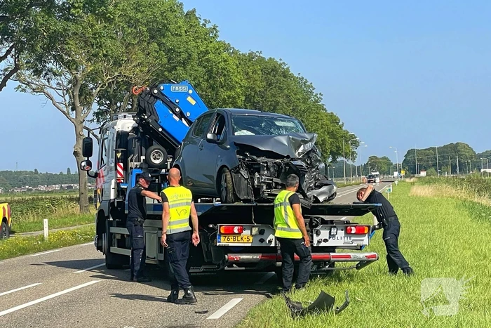 Traumahelikopter ingezet bij verkeersongeval