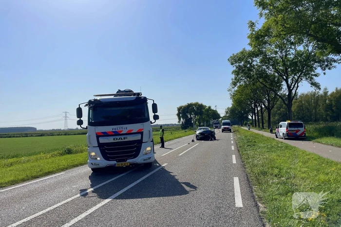 Traumahelikopter ingezet bij verkeersongeval