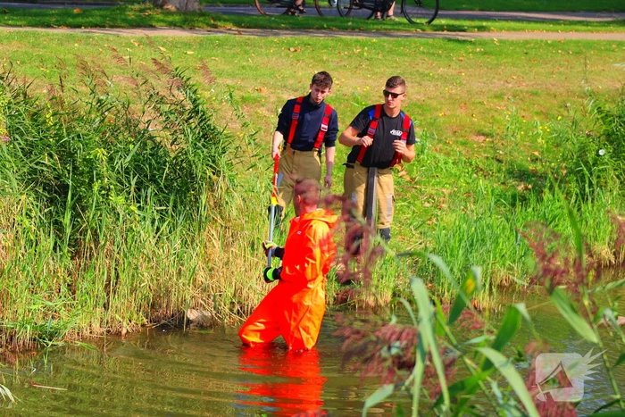 Reiger bevrijdt uit visdraad