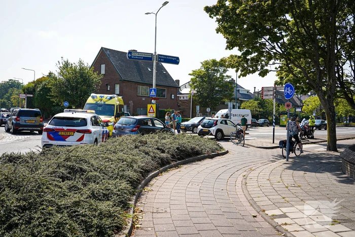 Fietser aangereden op rotonde