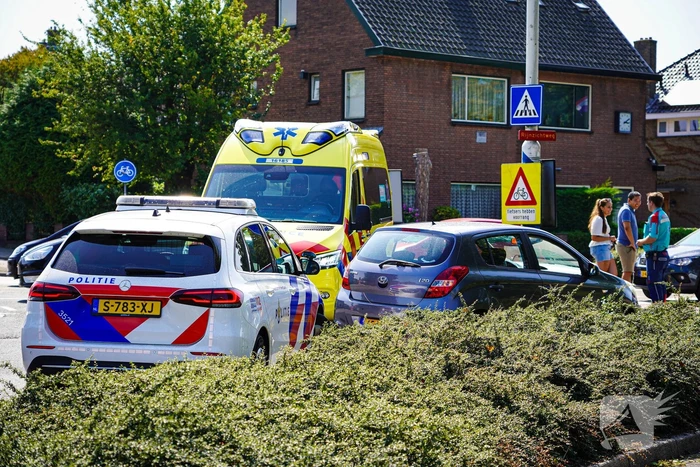 Fietser aangereden op rotonde