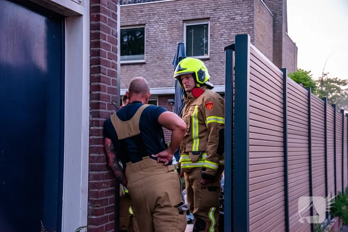 Brand in compostbak snel onder controle