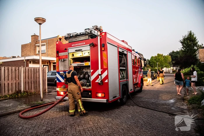 Brand in compostbak snel onder controle