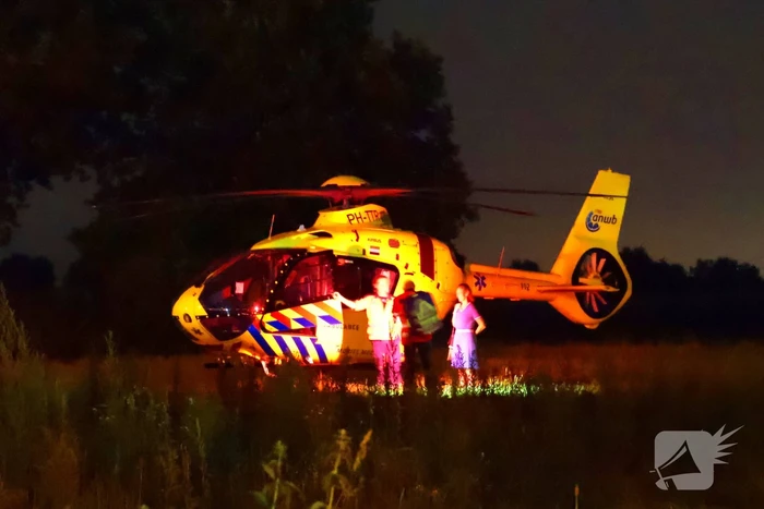 Traumahelikopter assisteert bij medisch incident