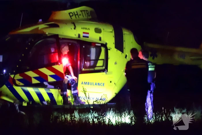 Traumahelikopter assisteert bij medisch incident