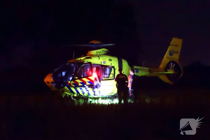 Traumahelikopter assisteert bij medisch incident