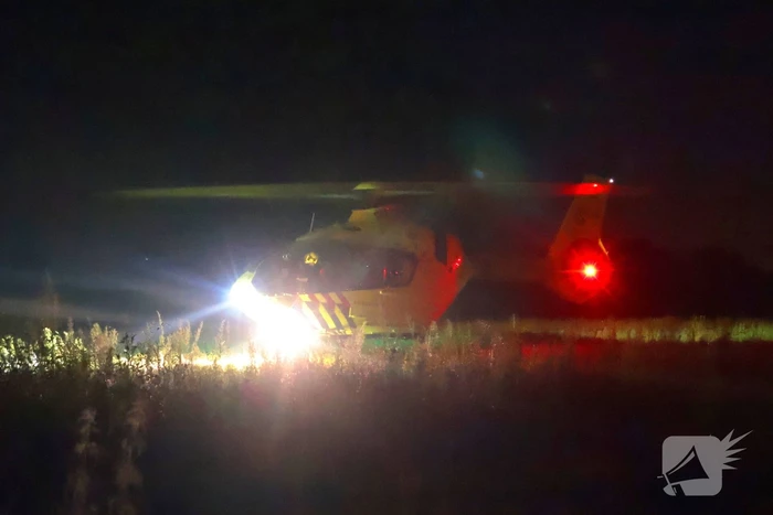 Traumahelikopter assisteert bij medisch incident