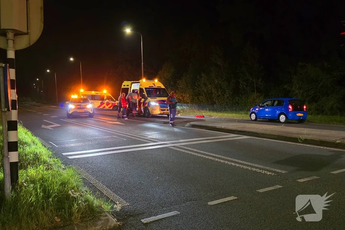 Fietser zwaargewond bij aanrijding
