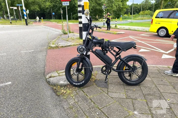 Fietser gewond bij aanrijding met fatbike