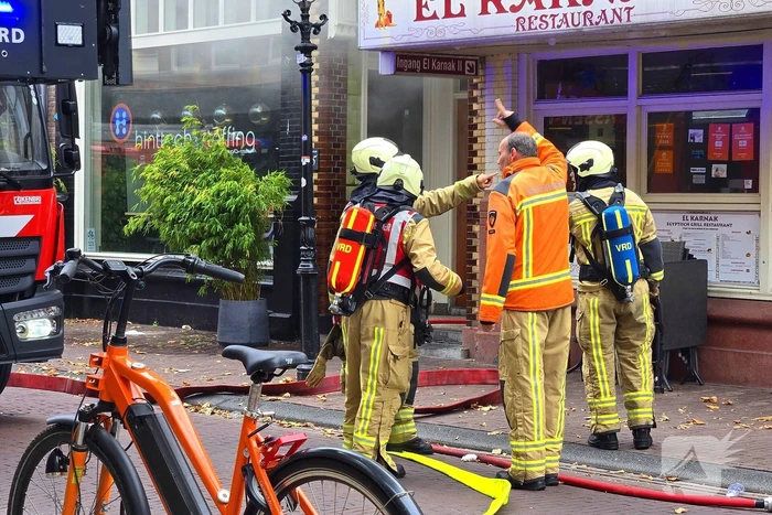 Brand in restaurant geblust door brandweer