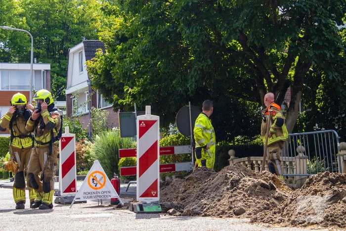 Gaslekkage tijdens graafwerkzaamheden