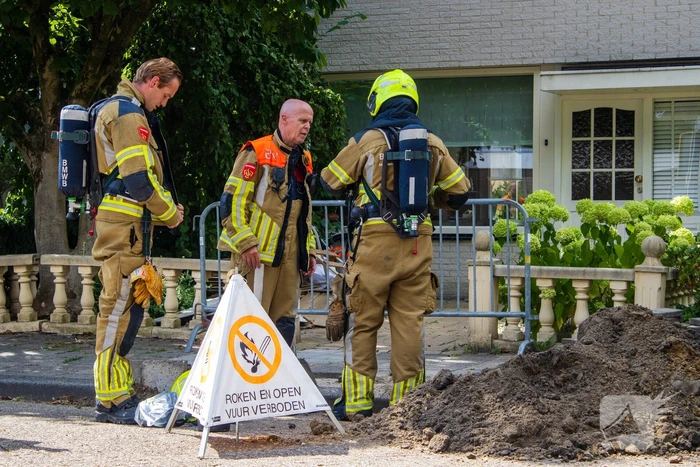 Gaslekkage tijdens graafwerkzaamheden