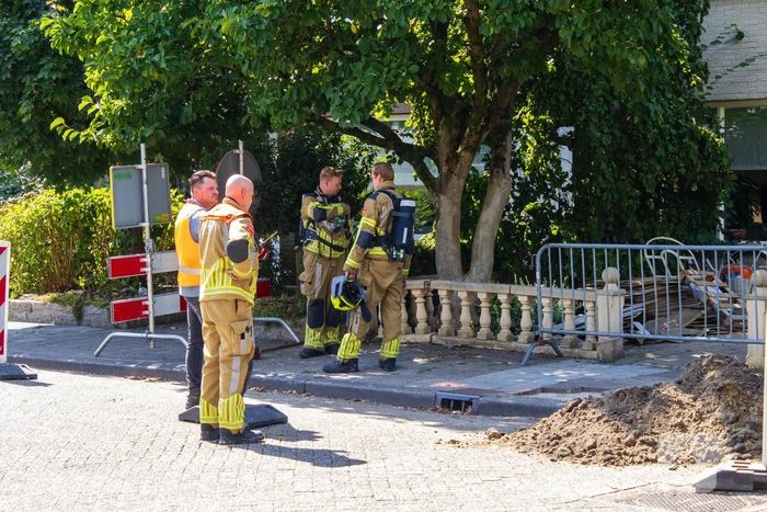 Gaslekkage tijdens graafwerkzaamheden