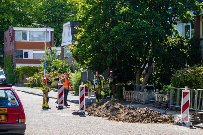 Gaslekkage tijdens graafwerkzaamheden