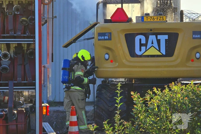 Brand in landbouwvoertuig snel geblust
