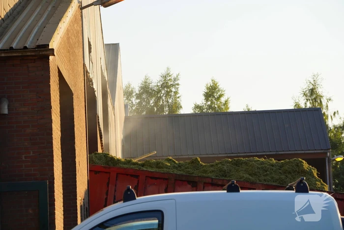 Meerdere brandweer eenheden ingezet bij brand grasdrogerij