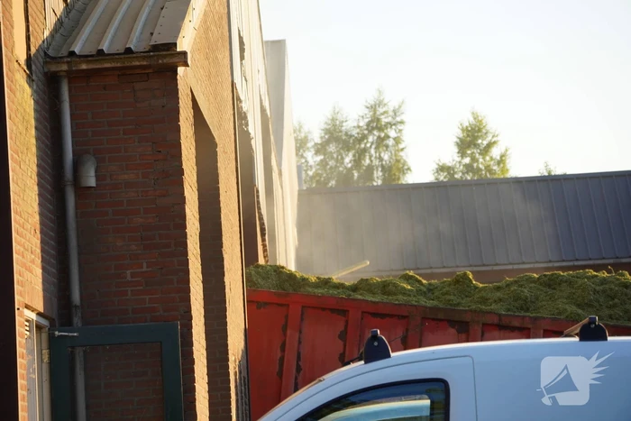 Meerdere brandweer eenheden ingezet bij brand grasdrogerij