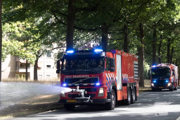 Grasmaaier veroorzaakt brand tijdens werkzaamheden