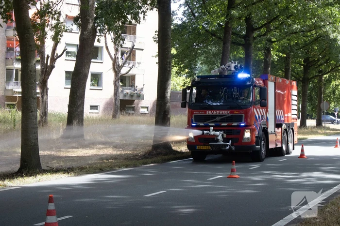 Grasmaaier veroorzaakt brand tijdens werkzaamheden