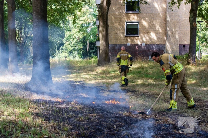 Grasmaaier veroorzaakt brand tijdens werkzaamheden
