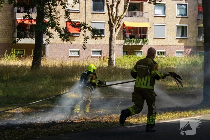 Grasmaaier veroorzaakt brand tijdens werkzaamheden